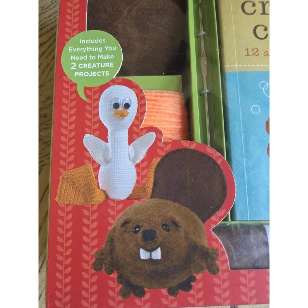 Creature Crochet Kit 12 Adorable Animal Patterns DIY Crafts New Crochet Kit